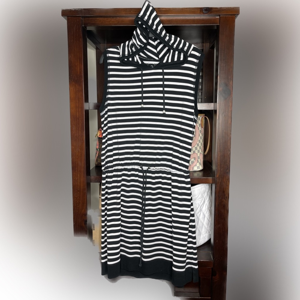 Michael Kors XL Stripe Hooded Dress
